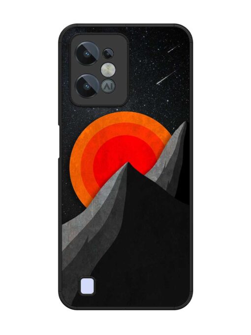 Black Mountain Glossy Metal Phone Cover for Realme C31