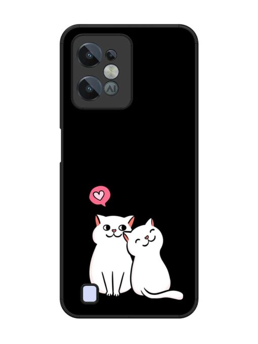 Cat Love Glossy Metal Phone Cover for Realme C31 Zapvi