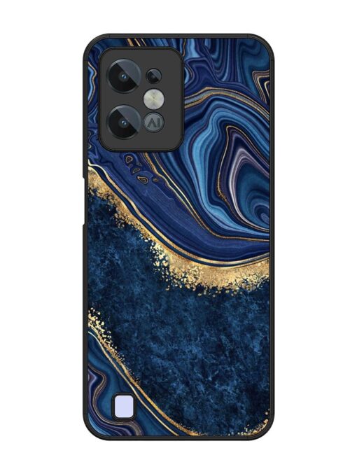 Abstract Background Blue Glossy Metal TPU Phone Cover for Realme C31 Zapvi