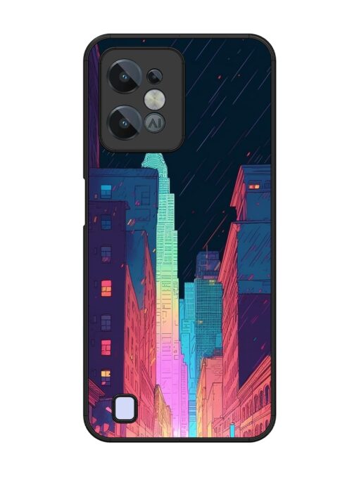 Minimal City Art Glossy Metal Phone Cover for Realme C31 Zapvi