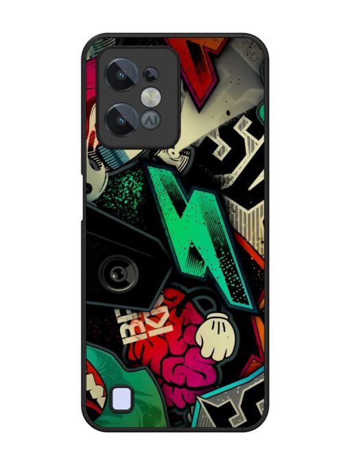 Graffiti Art Glossy Metal Phone Cover for Realme C31 Zapvi