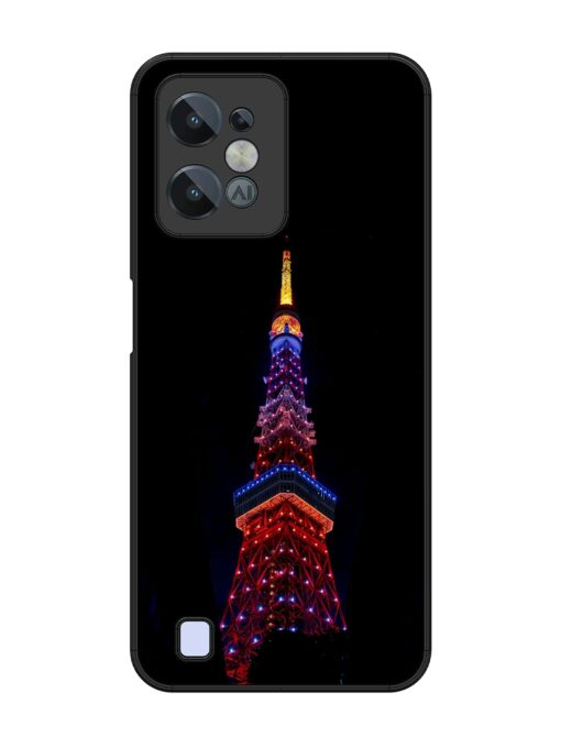 Eiffel Tower Night View Glossy Metal Phone Cover for Realme C31 Zapvi