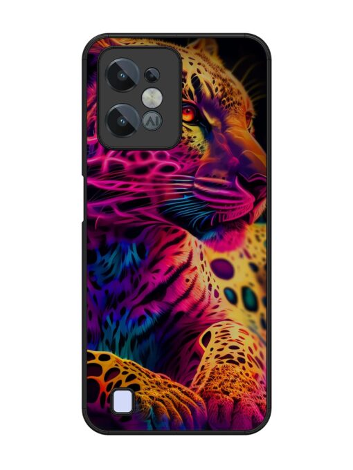 Leopard Art Glossy Metal Phone Cover for Realme C31 Zapvi