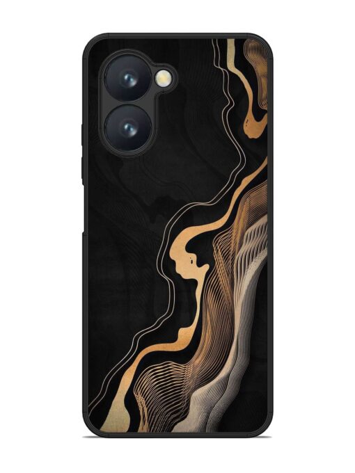 Abstract Art Glossy Metal TPU Phone Cover for Realme C33 Zapvi