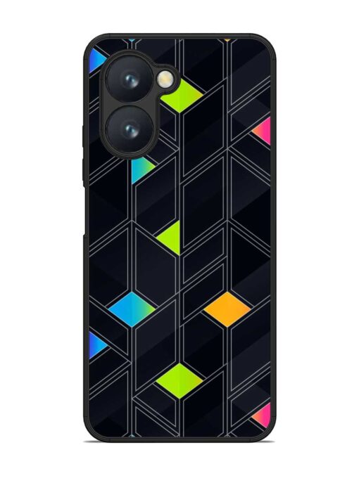 Abstract Mosaic Seamless Glossy Metal Phone Cover for Realme C33 Zapvi