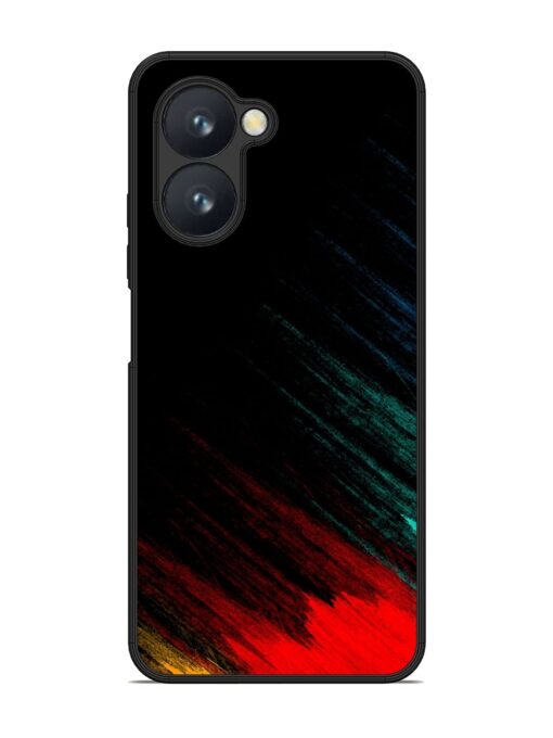 Color Pattern Glossy Metal Phone Cover for Realme C33