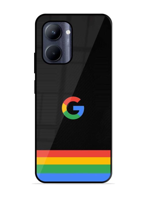 Google Logo Art Glossy Metal Phone Cover for Realme C33 (2023) Zapvi