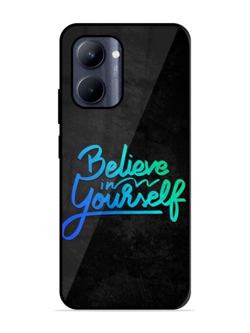 Believe In Yourself Glossy Metal Phone Cover for Realme C33 (2023)