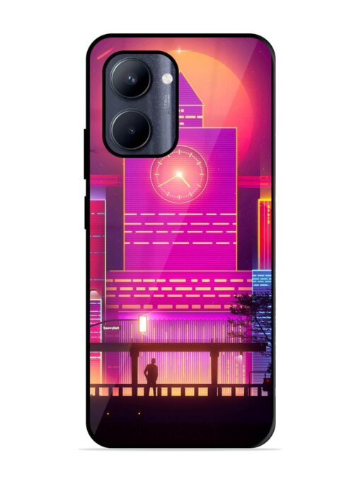 Clock Tower Glossy Metal TPU Phone Cover for Realme C33 (2023) Zapvi