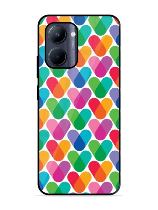 Overlapping Colors Colorful Glossy Metal TPU Phone Cover for Realme C33 (2023) Zapvi