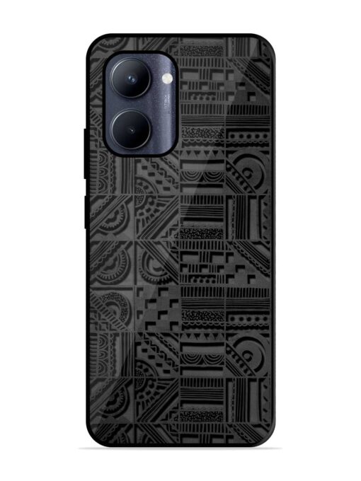 Seamless Pattern Glossy Metal Phone Cover for Realme C33 (2023) Zapvi