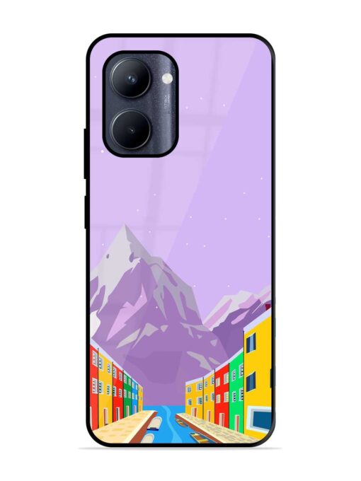 Venice City Illustration Glossy Metal Phone Cover for Realme C33 (2023)