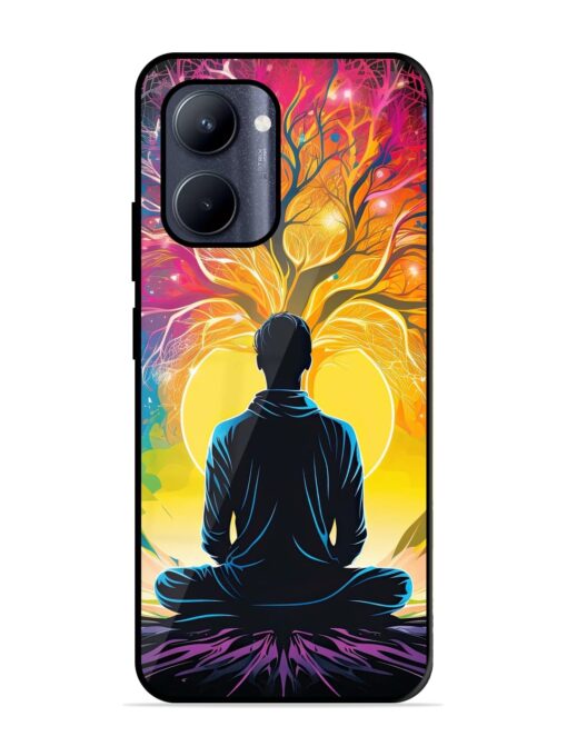 Mind Colourful Glossy Metal Phone Cover for Realme C33 (2023) Zapvi