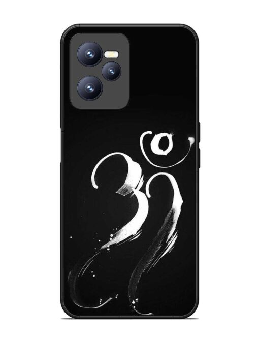 Om Logo Glossy Metal Phone Cover for Realme C35 Zapvi