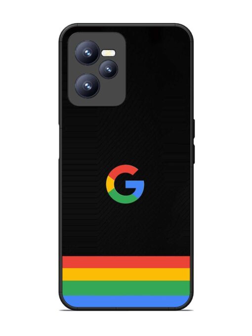 Google Logo Art Glossy Metal Phone Cover for Realme C35