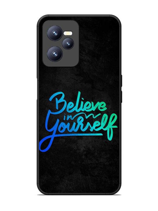 Believe In Yourself Glossy Metal Phone Cover for Realme C35