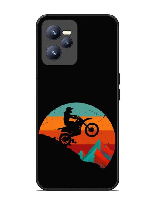 Mountain Bike Glossy Metal Phone Cover for Realme C35 Zapvi