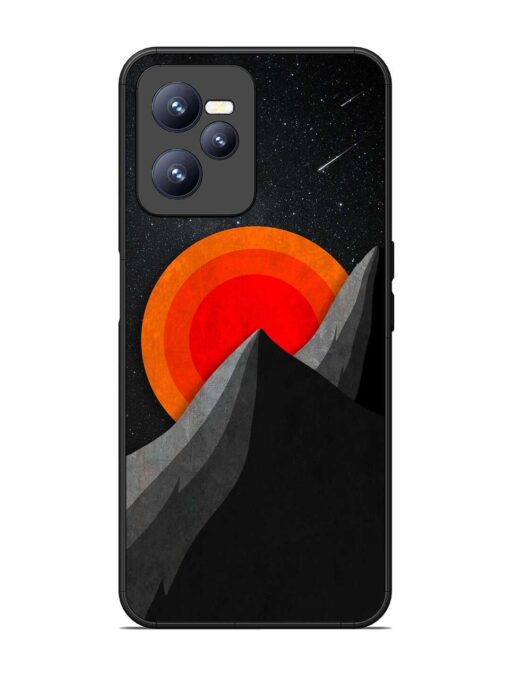 Black Mountain Glossy Metal Phone Cover for Realme C35