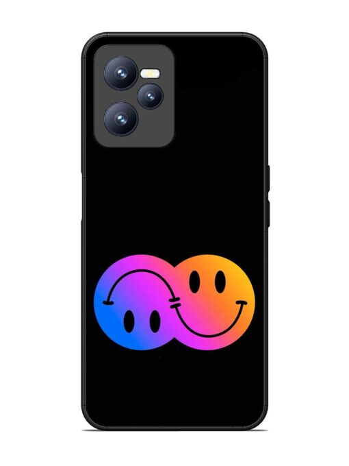 Gradient Smile Art Glossy Metal TPU Phone Cover for Realme C35 Zapvi