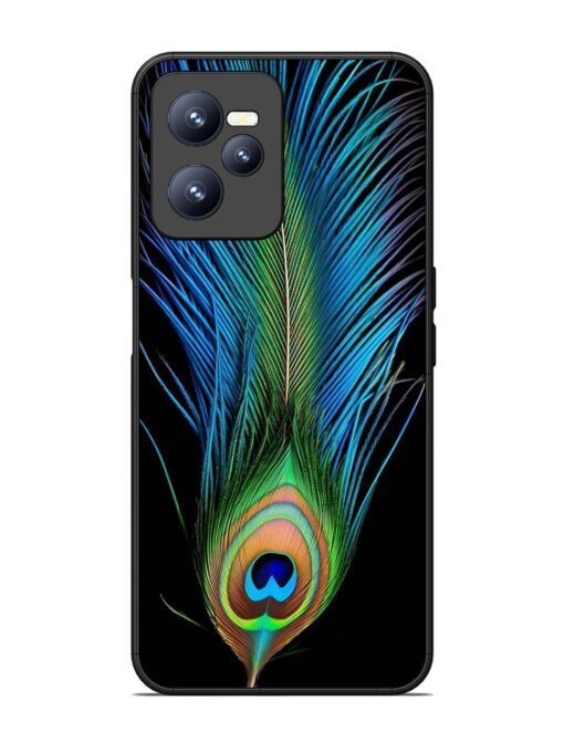 Peacock Feather Glossy Metal TPU Phone Cover for Realme C35 Zapvi