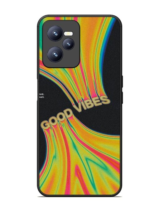 Good Vibes Glossy Metal Phone Cover for Realme C35