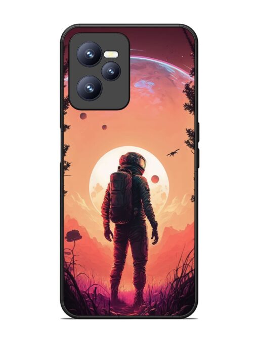 Red Sky At Morning Glossy Metal Phone Cover for Realme C35 Zapvi