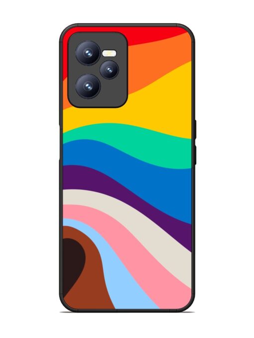 Minimal Pride Art Glossy Metal Phone Cover for Realme C35 Zapvi