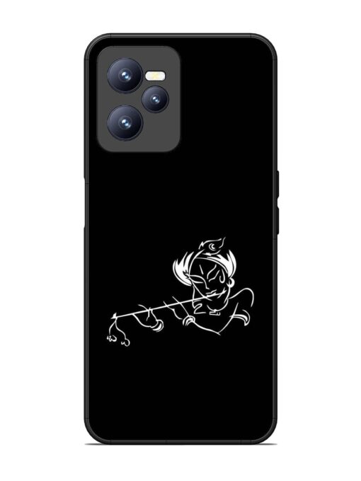 Krishna Flute Glossy Metal Phone Cover for Realme C35