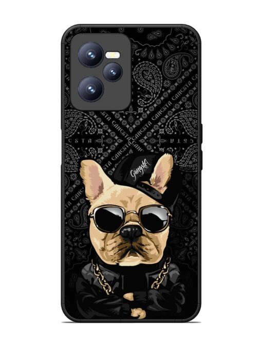 Gangsta Cool Sunmetales Dog Glossy Metal Phone Cover for Realme C35