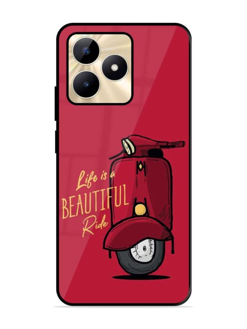 Life Is Beautiful Rides Glossy Metal Phone Cover for Realme C51