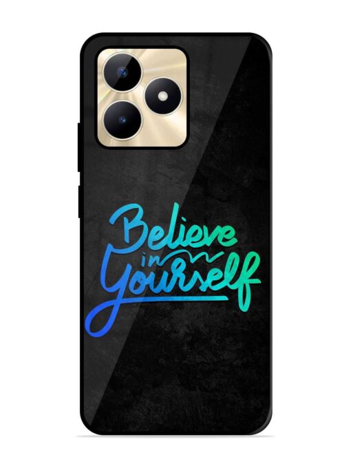 Believe In Yourself Glossy Metal Phone Cover for Realme C51