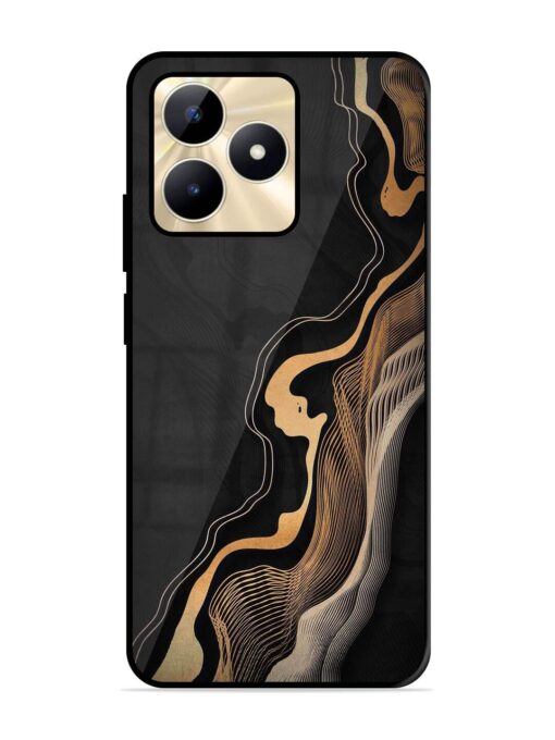 Abstract Art Glossy Metal TPU Phone Cover for Realme C51 Zapvi