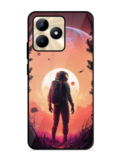 Red Sky At Morning Glossy Metal Phone Cover for Realme C51