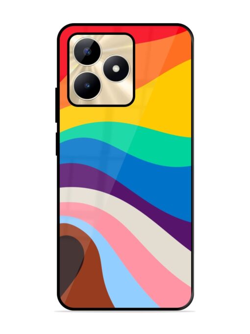 Minimal Pride Art Glossy Metal Phone Cover for Realme C51 Zapvi