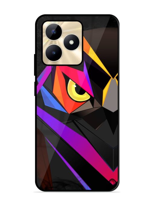 Wpap Owl Glossy Metal Phone Cover for Realme C51 Zapvi