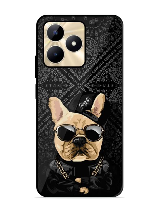 Gangsta Cool Sunmetales Dog Glossy Metal Phone Cover for Realme C51