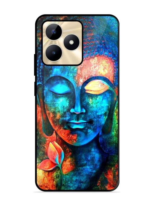 Buddha Painting Glossy Metal Phone Cover for Realme C53 Zapvi