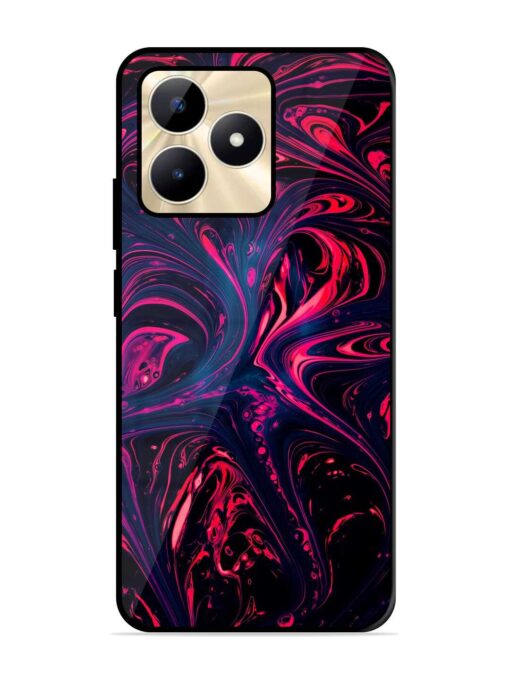 Abstract Background Glossy Metal Phone Cover for Realme C53 Zapvi