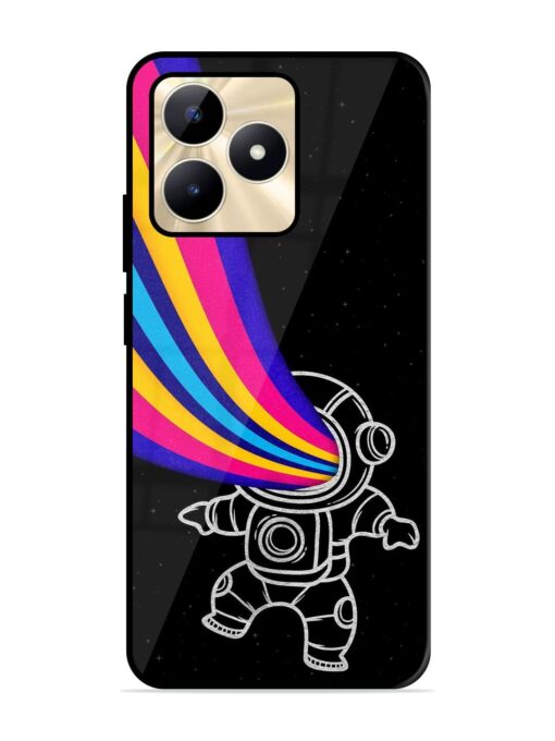 Astronaut Glossy Metal TPU Phone Cover for Realme C53