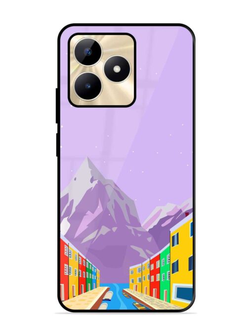 Venice City Illustration Glossy Metal Phone Cover for Realme C53 Zapvi