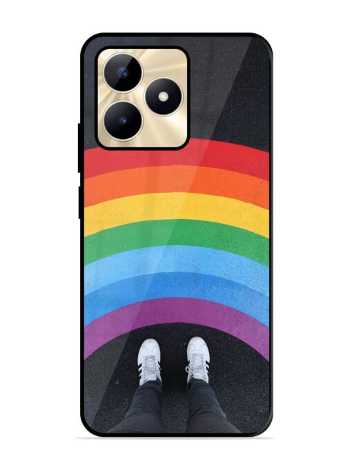 Legs Rainbow Glossy Metal TPU Phone Cover for Realme C53 Zapvi