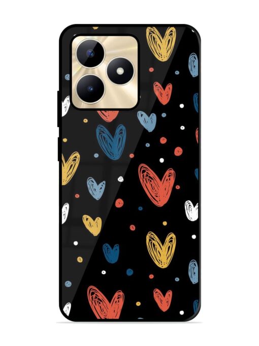 Happy Valentines Day Glossy Metal TPU Phone Cover for Realme C53