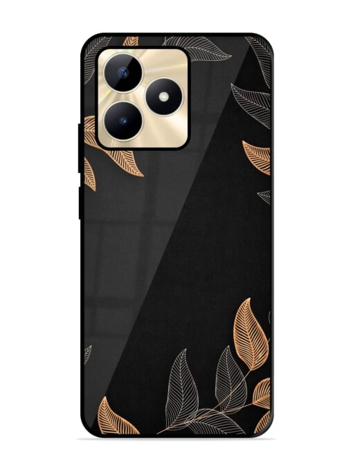 Foliage Art Glossy Metal Phone Cover for Realme C53 Zapvi