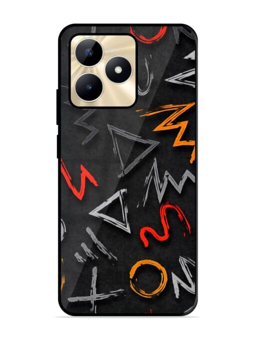 Grungy Graffiti Glossy Metal Phone Cover for Realme C53 Zapvi