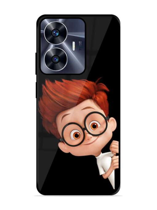 Smart Boy Cartoon Glossy Metal Phone Cover for Realme C55 Zapvi