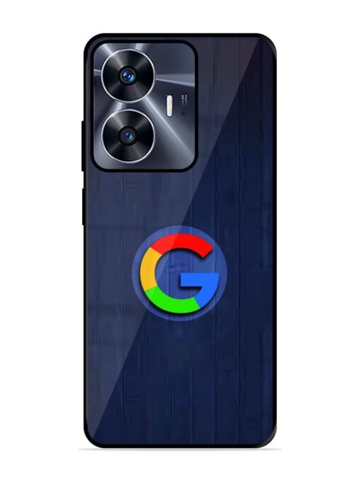 Google Logo Printed Glossy Metal TPU Phone Cover for Realme C55 Zapvi