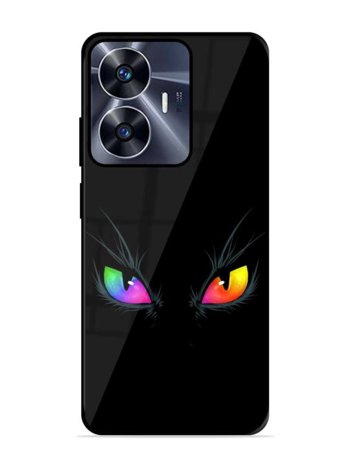 Cat Eyes Glossy Metal Phone Cover for Realme C55