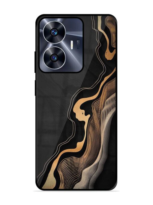 Abstract Art Glossy Metal TPU Phone Cover for Realme C55 Zapvi