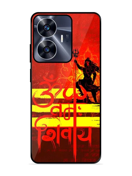 Illustration Lord Shiva Glossy Metal TPU Phone Cover for Realme C55 Zapvi