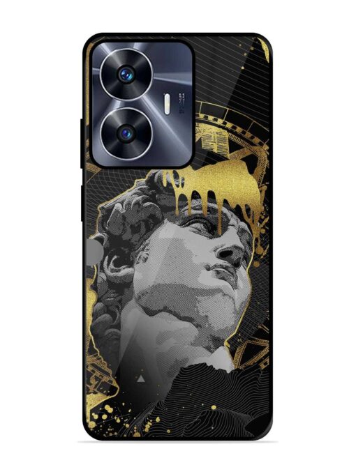 Roman Face Glossy Metal Phone Cover for Realme C55 Zapvi